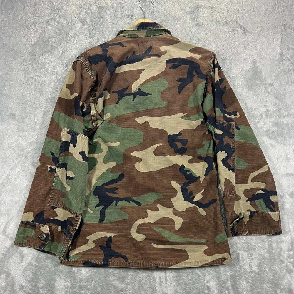 Army American Apparel Camo Combat Coat XS Short Green Ripstop Jacket Military